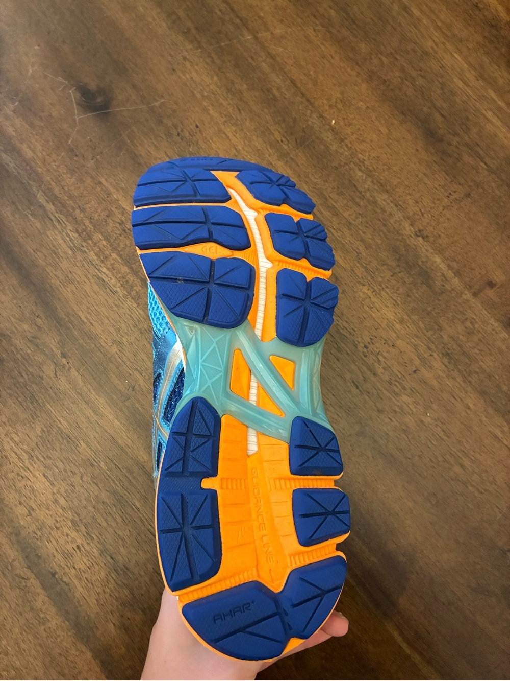 ASICS Women's GT-2000 3 Trail Running Shoe Women’s 10 Blue Orange Sneakers - Picture 6 of 6